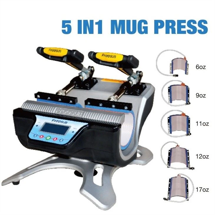 Double Mug Press Sublimation 5 in 1